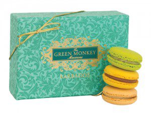 Signature macaron box for The Green Monkey