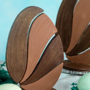 image of dark&milk chocolate sculpture egg