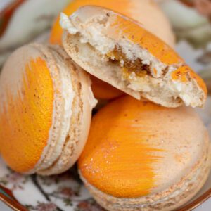 White Peach & Apricot Macaron